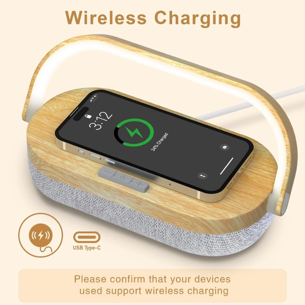 Wireless Charging Station with LED Light